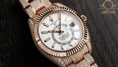 rolex đính kim cương